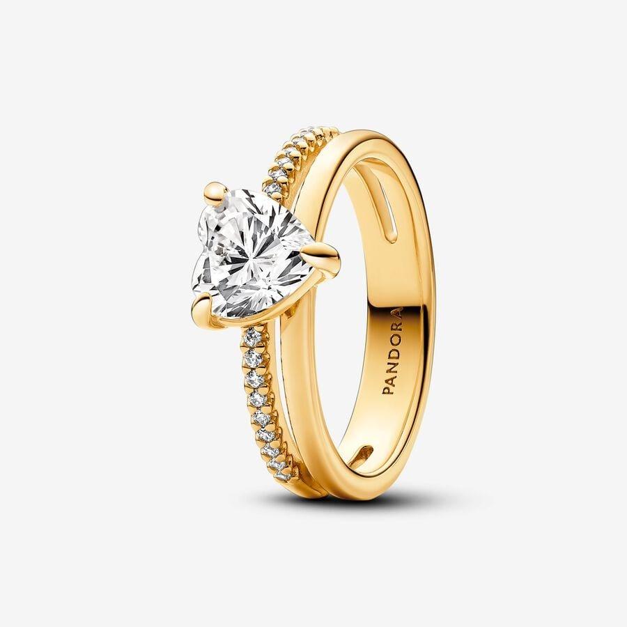 Elevated Pink Heart Ring