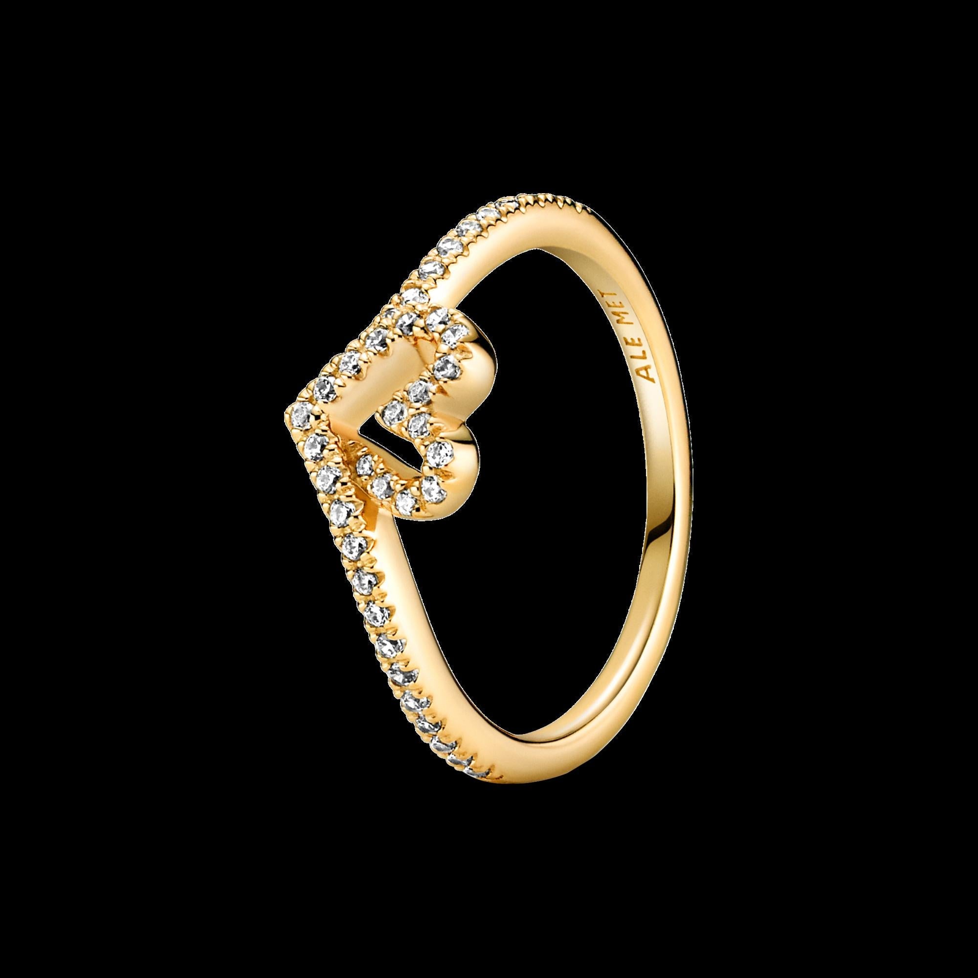 Elevated Pink Heart Ring