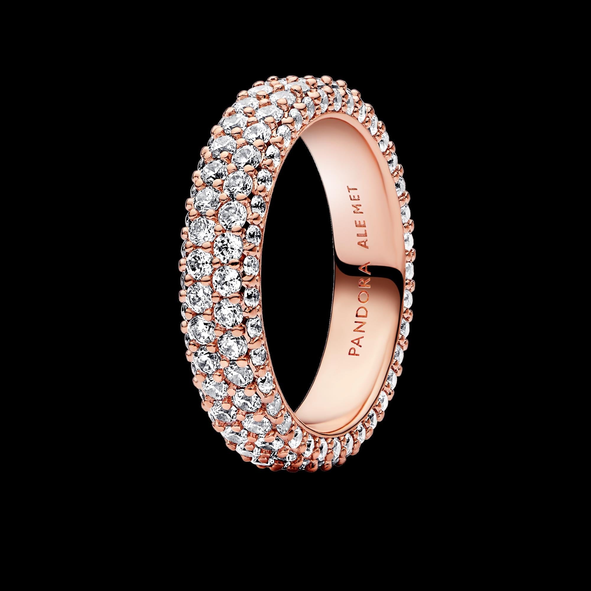 Sparkling Elevated Heart Ring