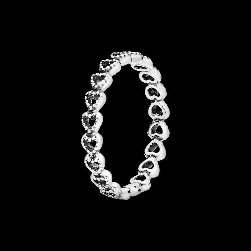 Celestial Blue Sparkling Moon Ring