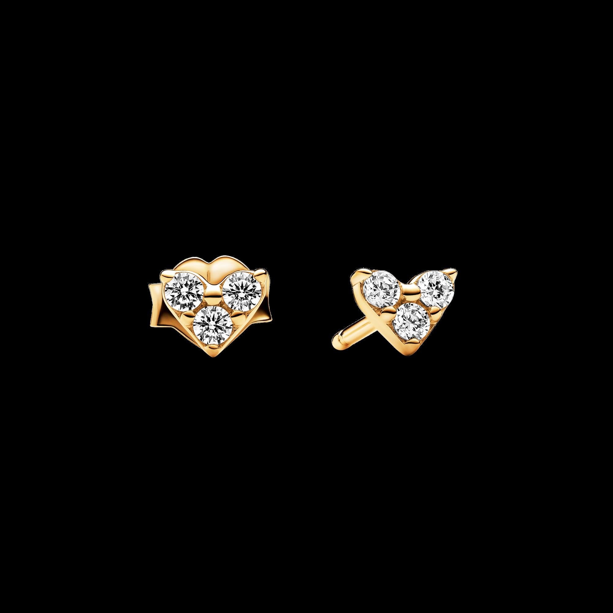 Round Pavé Halo Stud Earrings