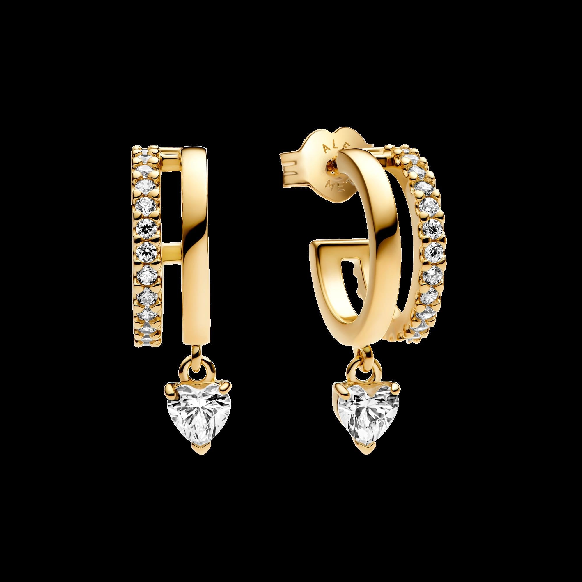 Sparkling Huggie Hoop Earrings