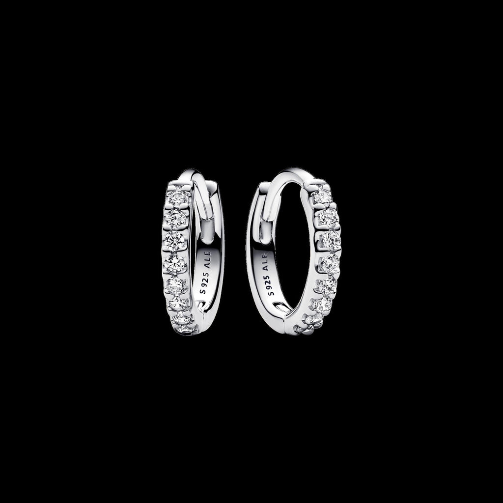 Sparkling Huggie Hoop Earrings
