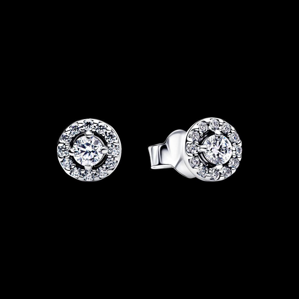 Elevated Pink Heart Stud Earrings