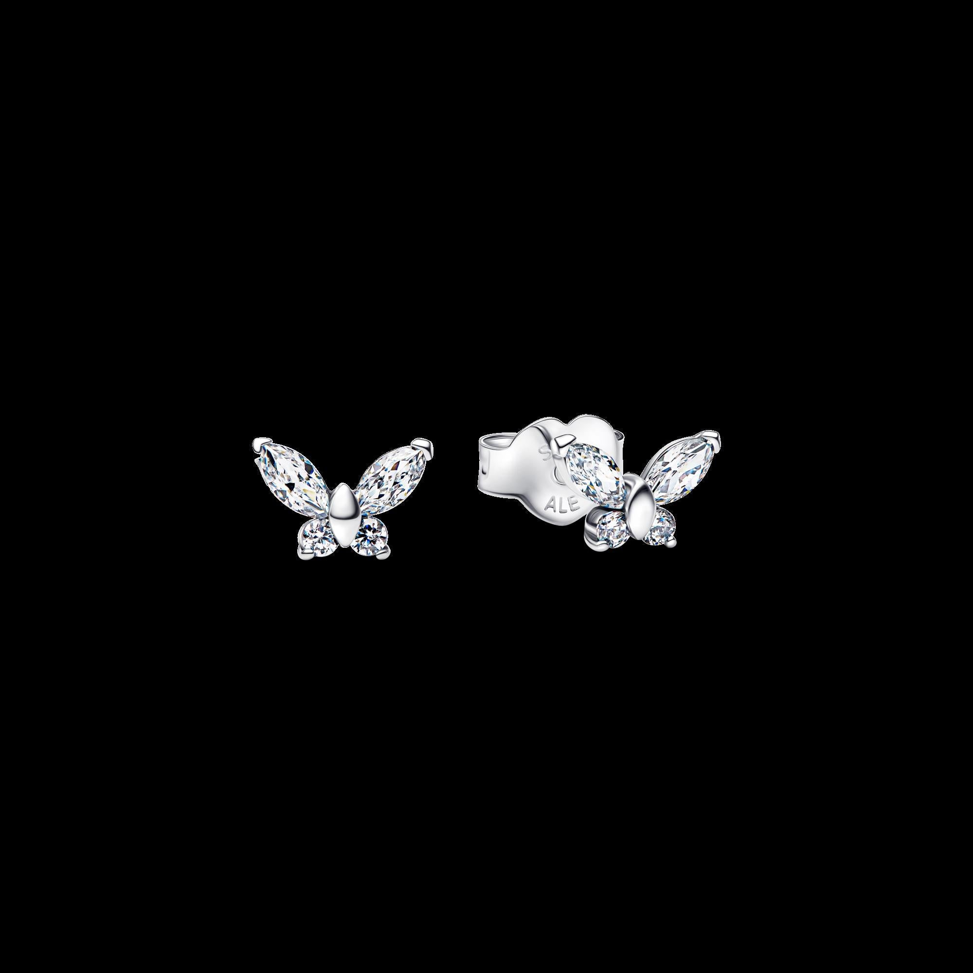 Elevated Pink Heart Stud Earrings
