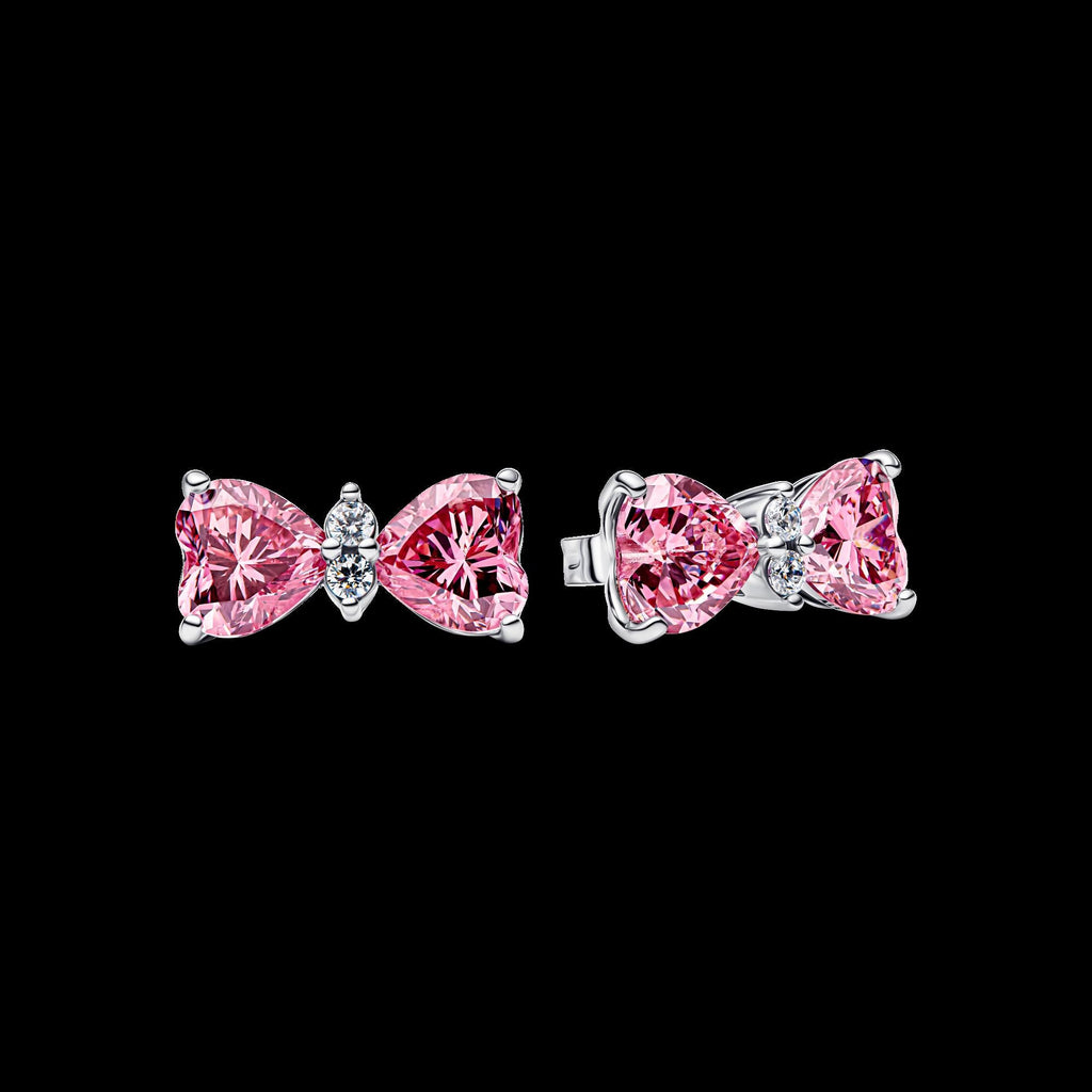Sparkling Pink Bow Ring