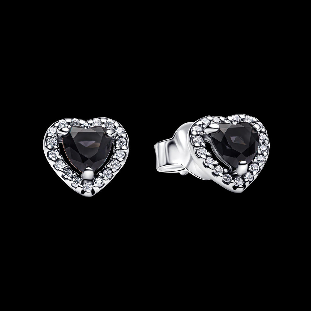 Elevated Heart Stud Earrings