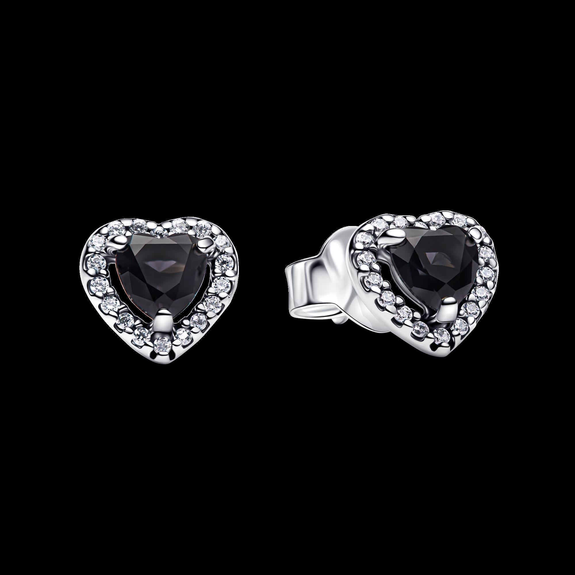 Elevated Heart Stud Earrings