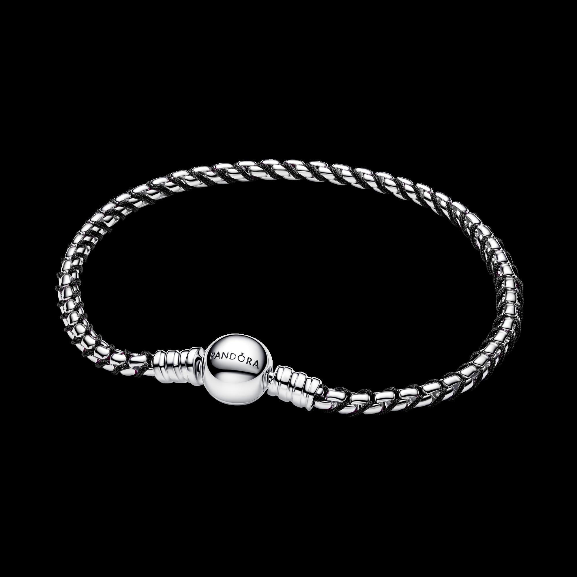Shimmering Pink Cord Bracelet