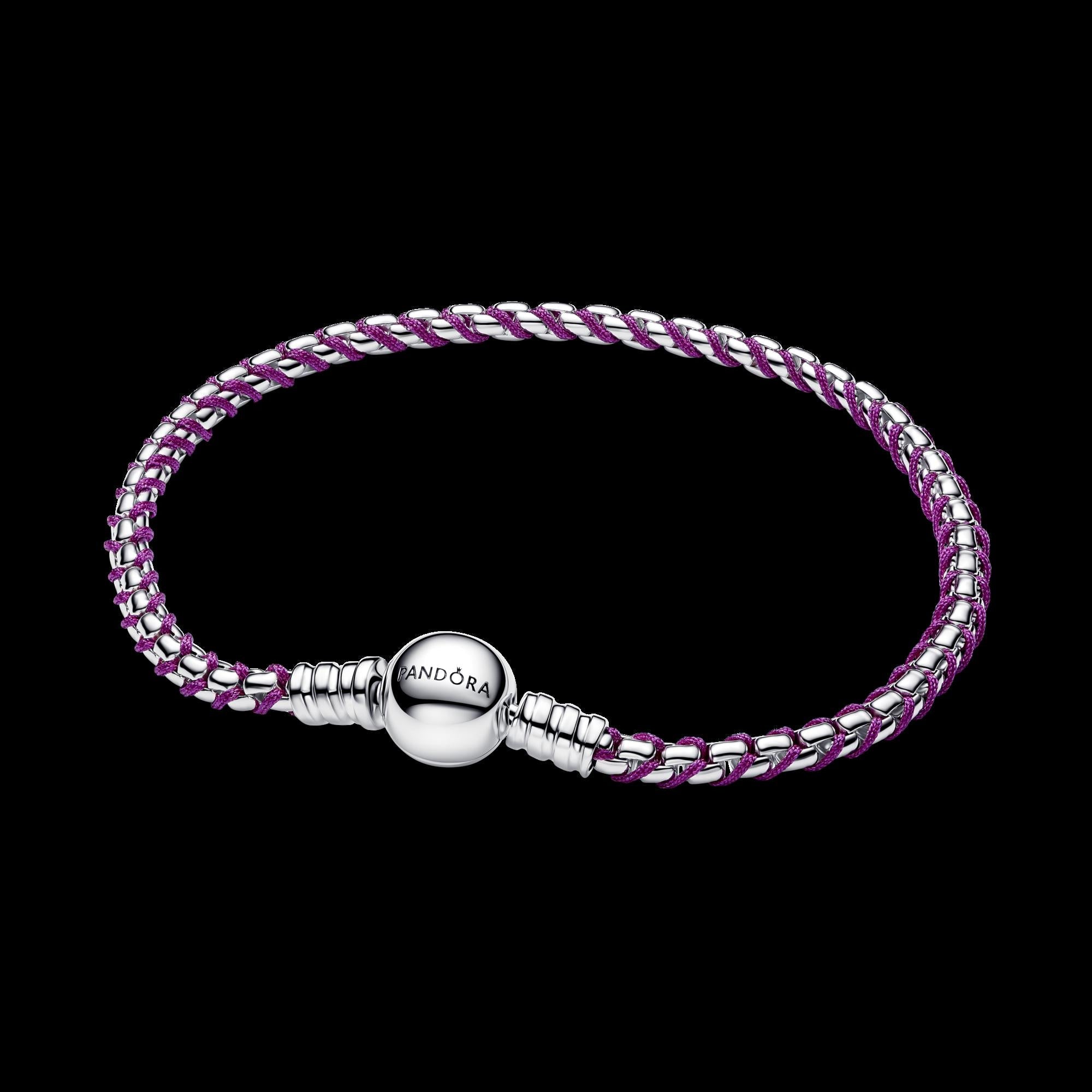 Pandora Moments Barrel Clasp Snake Chain Bracelet