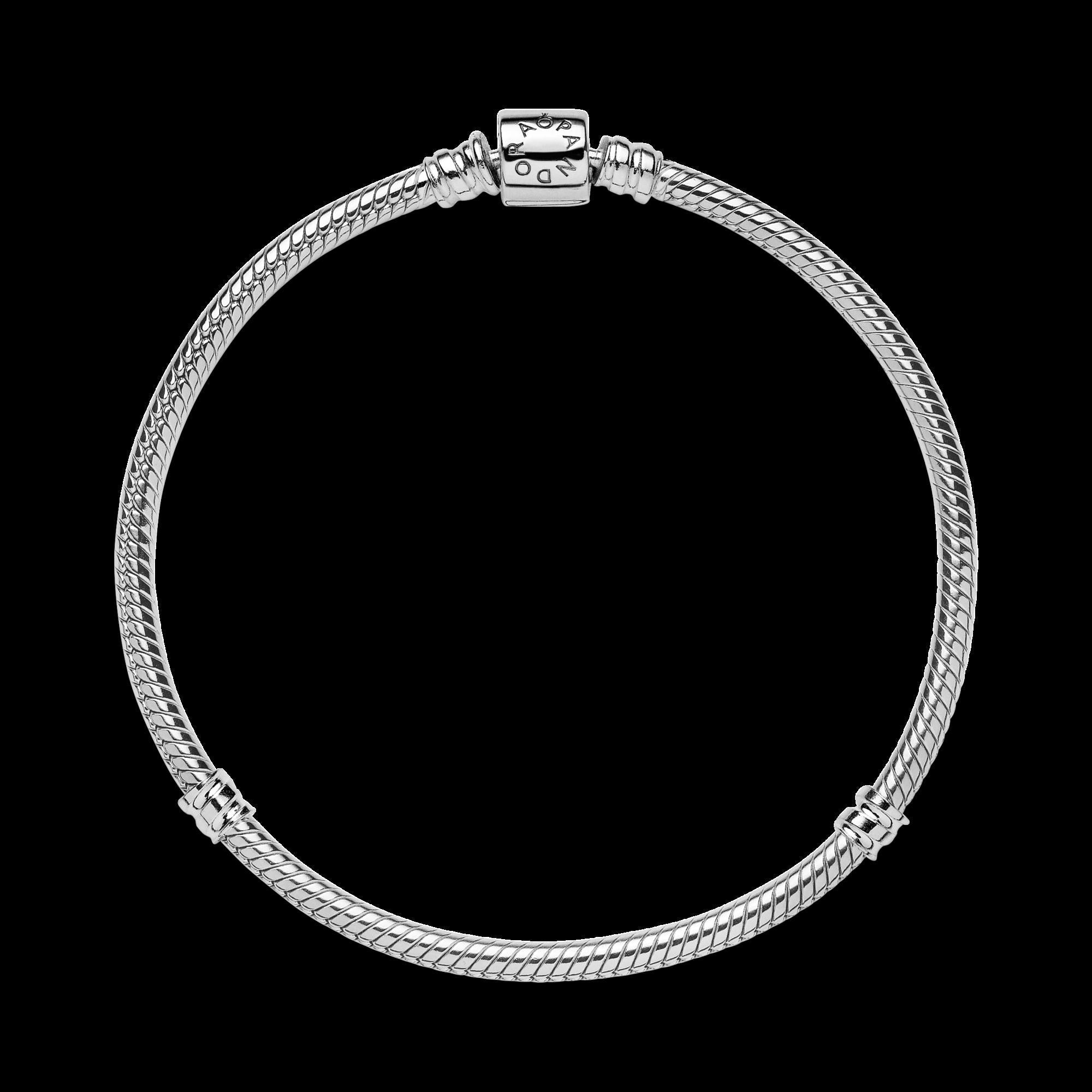 Pandora Moments Barrel Clasp Snake Chain Bracelet