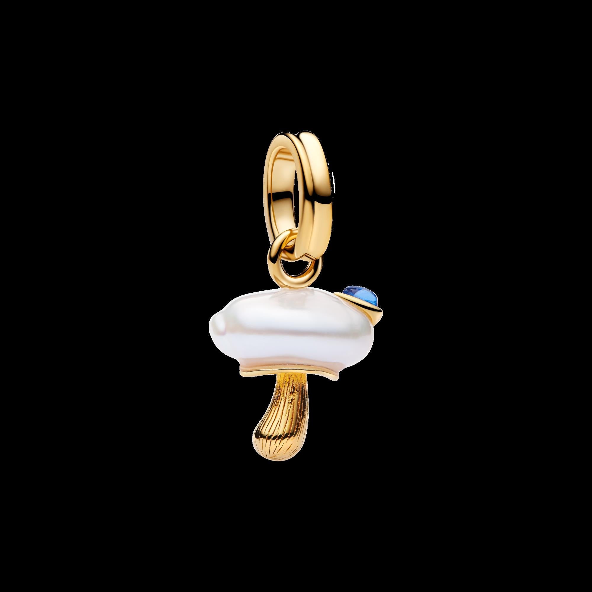 Treated Freshwater Cultured Baroque Pearl Cloud Dangle Charm
