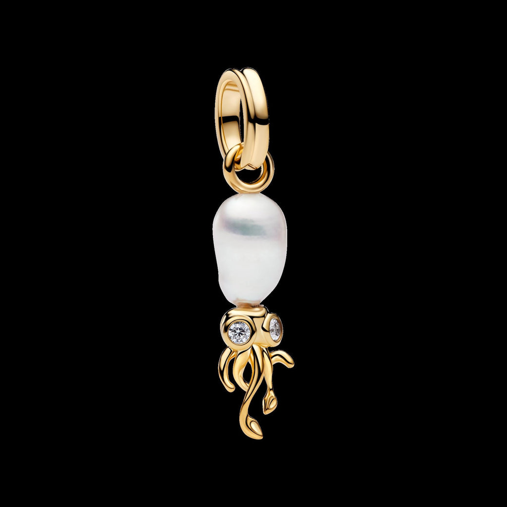 Treated Freshwater Cultured Baroque Pearl Mouse Dangle Charm