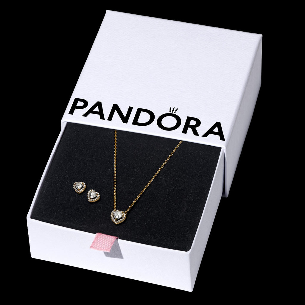 Sparkling Infinity Heart Collier Necklace
