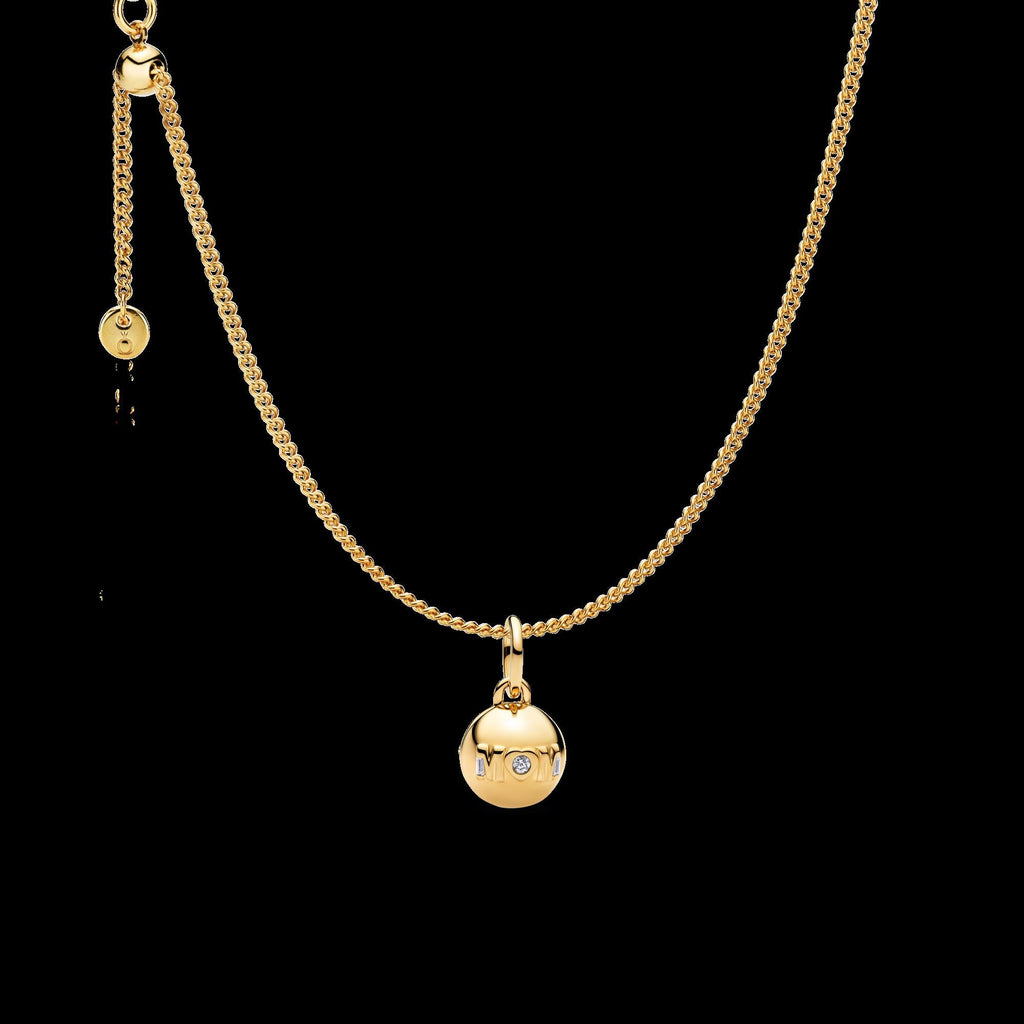 Treated Freshwater Cultured Baroque Pearl Padlock Dangle Charm