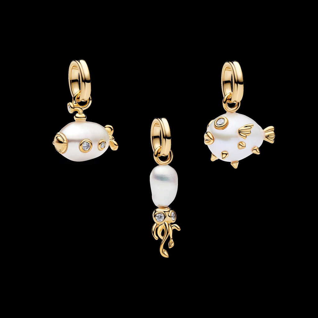 Treated Freshwater Cultured Baroque Pearl Submarine Dangle Charm